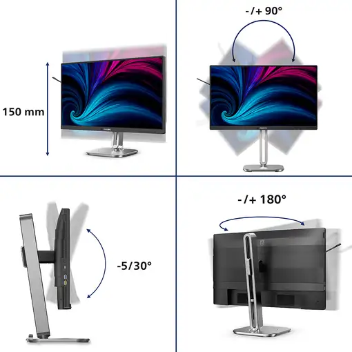 Philips 4000 series 24B2U4301/00 pantalla  PC 60,5 cm (23.8") 1920 x 1080  Pixeles