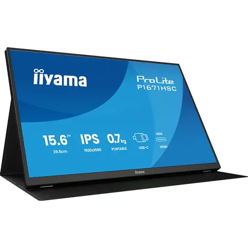 iiyama ProLite P1671HSC-B1 pantalla para PC 39,6 cm (15.6") 1920 x 1080 Pixeles