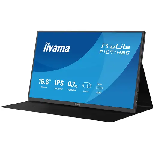 iiyama ProLite P1671HSC-B1 pantalla para PC 39,6 cm (15.6") 1920 x 1080 Pixeles