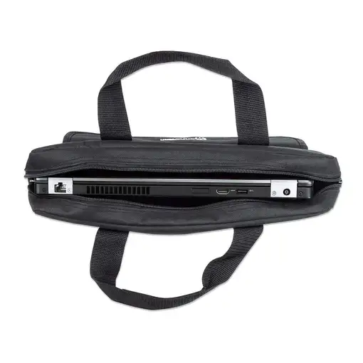 Manhattan Maletín para portátil London 17,3", tipo top loader, negro