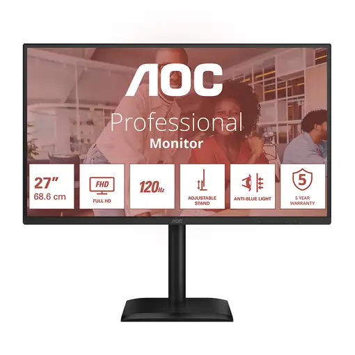 AOC 27E4CV pantalla para PC 68,6 cm (27") 1920 x 1080 Pixeles Full HD LED Negro