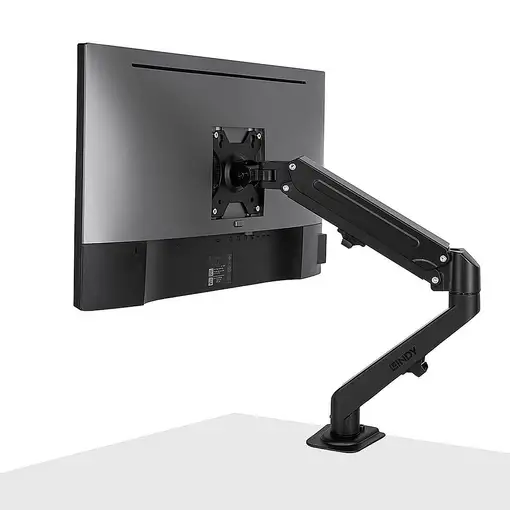 Lindy 40707 soporte para monitor 68,6 cm (27") Escritorio Negro