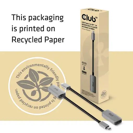 CLUB3D CAC-1567 Adaptador gráfico USB 7680 x 4320 Pixeles Negro, Plata