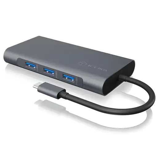 ICY BOX IB-DK4040-CPD Alámbrico USB 3.2 Gen 1 (3.1 Gen 1) Type-C Antracita, Negro ICY BOX IB-DK4040-CPD Alámbrico USB 3.2 Gen 1 (3.1 Gen 1) Type-C Antracita, Negro