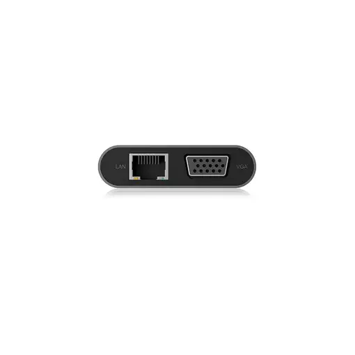 ICY BOX IB-DK4040-CPD Alámbrico USB 3.2 Gen 1 (3.1 Gen 1) Type-C Antracita, Negro