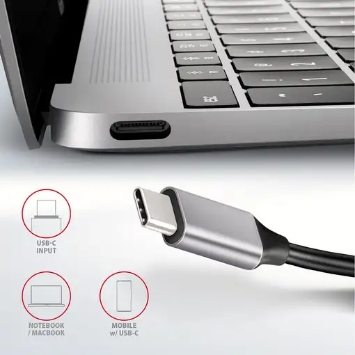 Axagon HMC-HCR3A 3x USB-A+ HDMI+ SD/microSD USB-C 3.2 Gen 1 hub 20cm Alámbrico USB