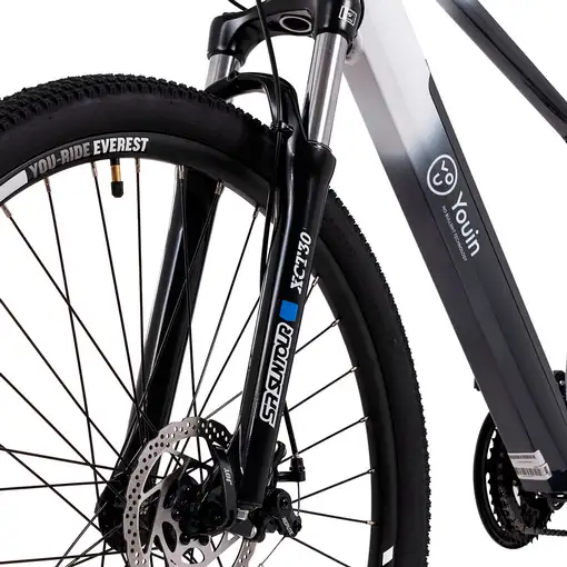Youin You-Ride Everest Negro, Blanco Aluminio L 73,7 cm (29")