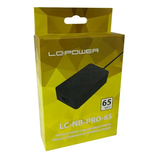 LC-Power LC-NB-PRO-65 adaptador e inversor de corriente Interior 65 W Negro