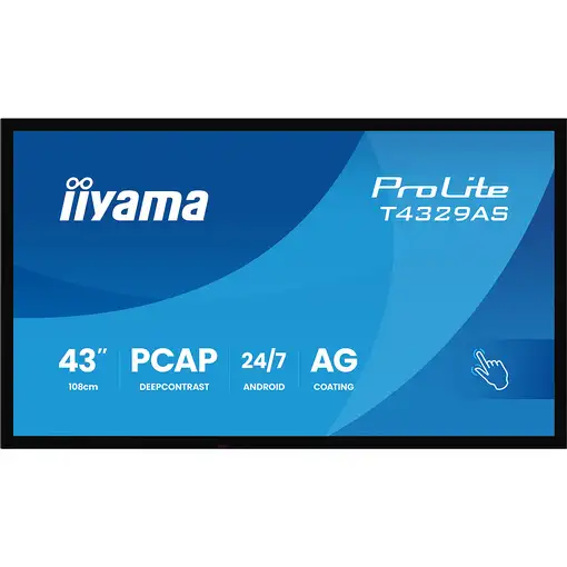 iiyama T4329AS-B1AG pantalla para PC 108 cm (42.5") 3840 x 2160 Pixeles