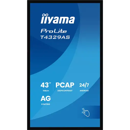 iiyama T4329AS-B1AG pantalla para PC 108 cm (42.5") 3840 x 2160 Pixeles