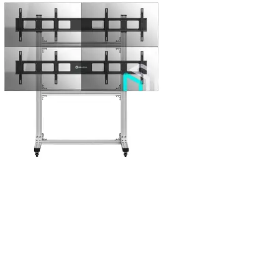 ONKRON FSPRO2L22-S soporte para monitor 139,7 cm (55") Piso Aluminio, Negro