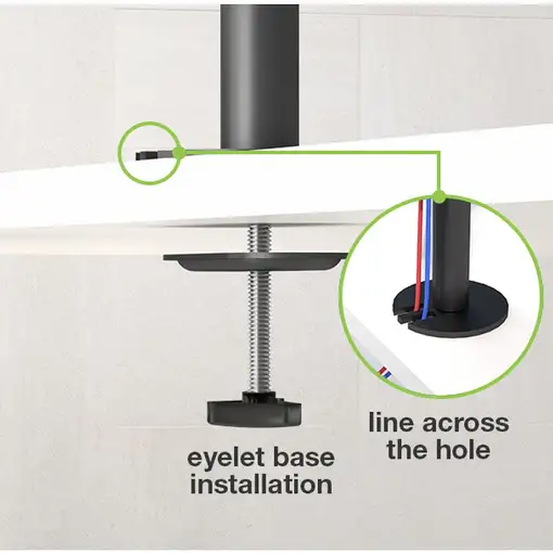 Techly ICA-LCD 2520V soporte para monitor 68,6 cm (27") Escritorio Negro