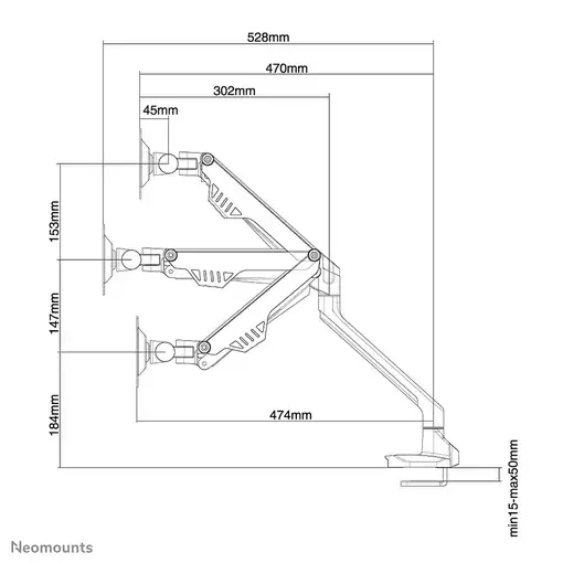 Neomounts Soporte de escritorio para monitor