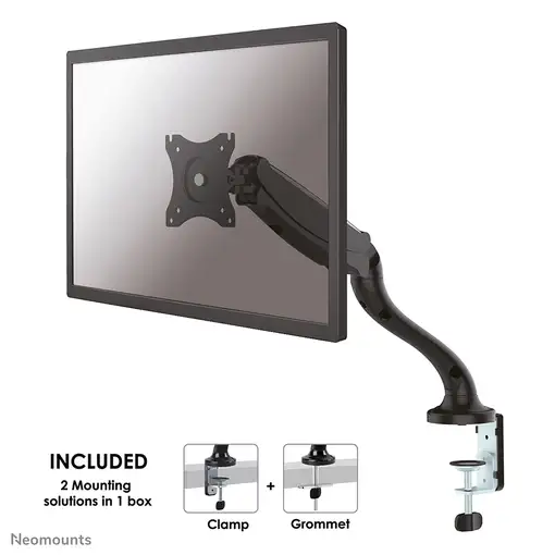 Neomounts NM-D500BLACK Brazo de monitor 10-30'' - resorte de gas Neomounts NM-D500BLACK Brazo de monitor 10-30'' - resorte de gas