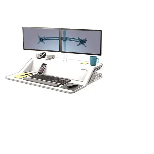 Fellowes 8042901 soporte para monitor 66 cm (26") Escritorio Plata