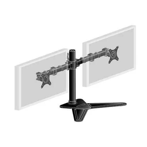 iiyama DS1002D-B1 soporte para monitor 76,2 cm (30") Escritorio Negro