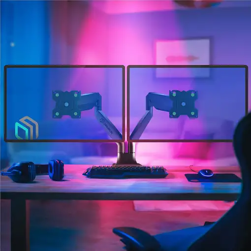 ONKRON G200-B soporte para monitor 81,3 cm (32") Escritorio Negro