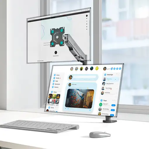 ONKRON G140-B soporte para monitor 81,3 cm (32") Escritorio Negro