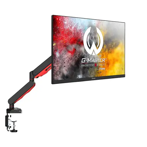 iiyama DSG3001C-R1 soporte para monitor 76,2 cm (30'') Escritorio Negro, Rojo