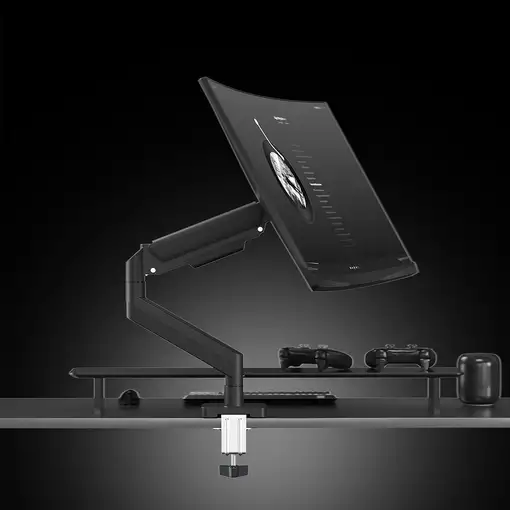 Gembird MA-DA1-04 soporte para monitor 81,3 cm (32") Escritorio Negro