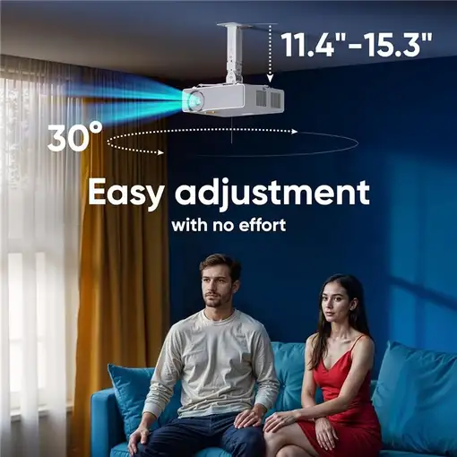 ONKRON K3A montaje para projector Techo/pared Blanco