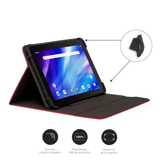 Nilox FUNDA UNIVERSAL TABLET DE 9,7" 10.5" ROJA