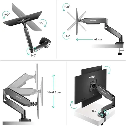 ONKRON G50 81,3 cm (32'') Escritorio Negro