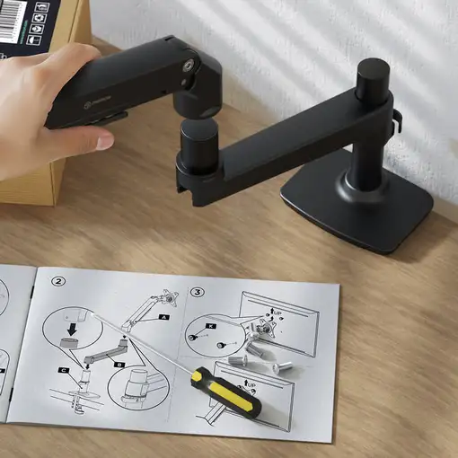 ONKRON 96,5 cm (38") Escritorio Negro