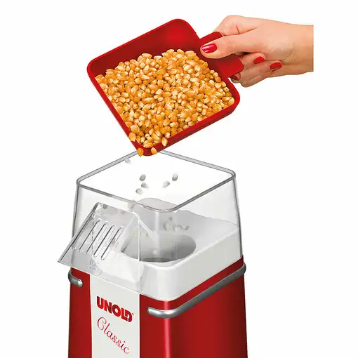 Unold Classic palomitas de maiz poppers Rojo, Plata, Blanco 900 W