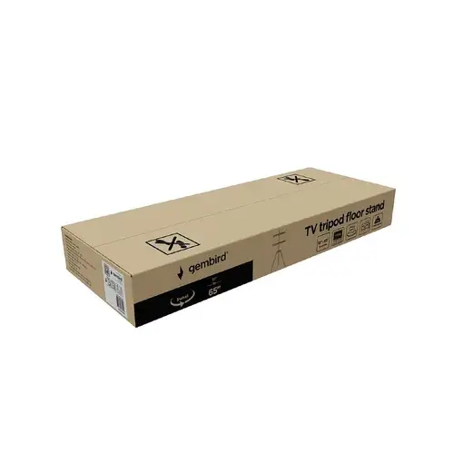 Gembird TVS-65S-01 soporte para TV 165,1 cm (65") Negro, Madera