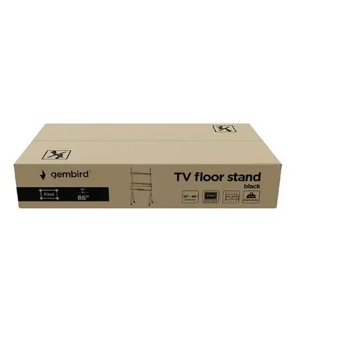 Gembird TVS-86F-02 soporte para TV 2,18 m (86") Negro