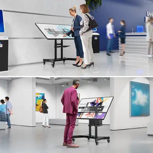 ONKRON TS1380-B soporte para TV 2,11 m (83") Negro