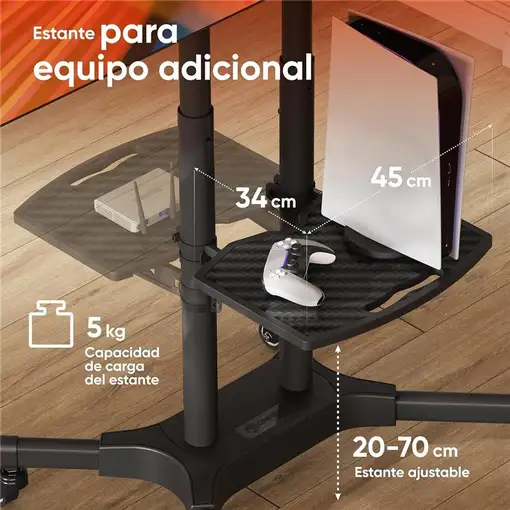 ONKRON TS1351-B soporte para TV 165,1 cm (65'') Negro
