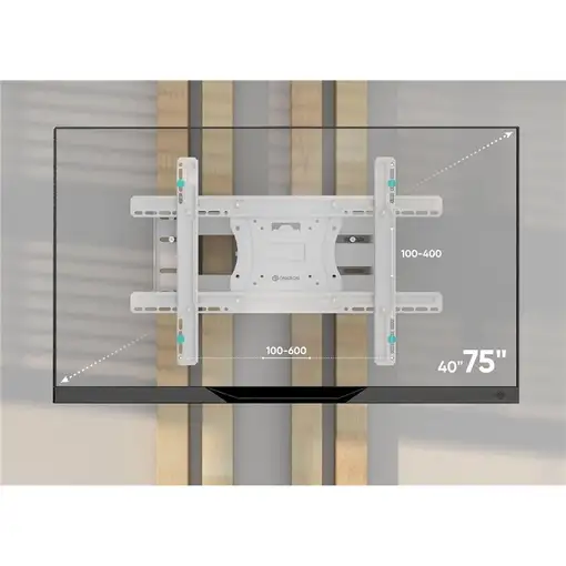 ONKRON M7L-W soporte para TV 190,5 cm (75'') Blanco