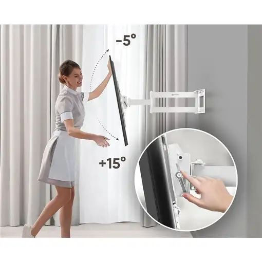 ONKRON M7L-W soporte para TV 190,5 cm (75'') Blanco