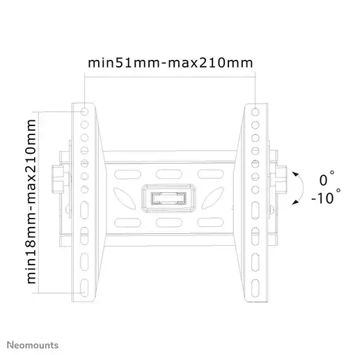 Neomounts LED-W220 Soporte de pared para TV 22-40" - inclinable