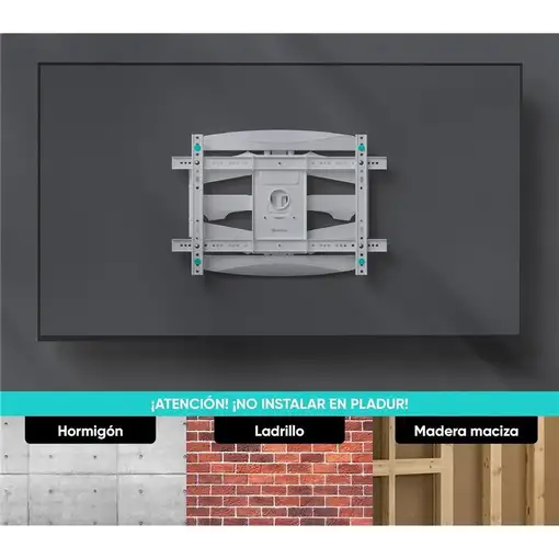 ONKRON M6L-W soporte para TV 190,5 cm (75'') Blanco