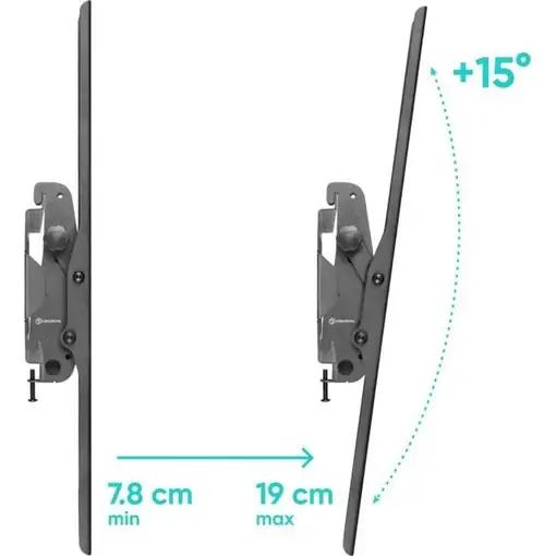 ONKRON UT4-B soporte para TV 2,54 m (100'') Negro