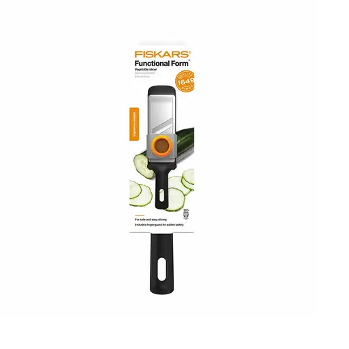 Fiskars 1014416 rebanadora Manual Negro, Acero inoxidable Acero inoxidable