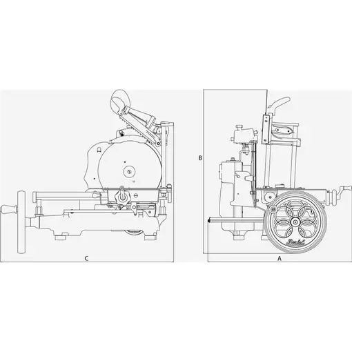 Berkel Volano B3 rebanadora Manual Rojo