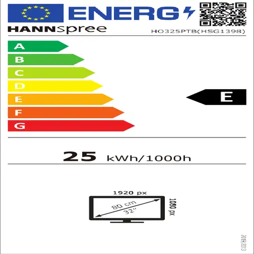 Hannspree HO 325 PTB pantalla para PC 80 cm (31.5'') 1920 x 1080 Pixeles