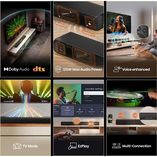 Hisense HS1000 Negro 2.0 canales 120 W