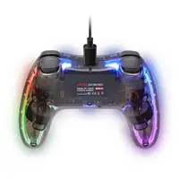 Mars Gaming MGP-C, Gamepad Profesional Neón RGB, Vibración Háptica Dual, Joysticks