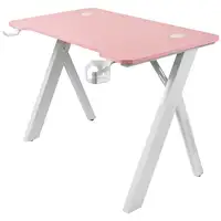 Mars Gaming MGD100RGB, Mesa Gaming Ergonómica RGB, Alfombrilla XXL, Soporte Auricu