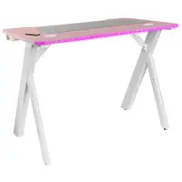 Mars Gaming MGD100RGB, Mesa Gaming Ergonómica RGB, Alfombrilla XXL, Soporte Auricu