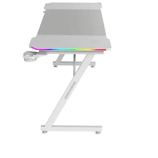 Mars Gaming MGD-X140RGB, Mesa Gaming Ergonómica, Iluminación ARGB con Mando, Fibra