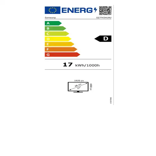Samsung S27F434UAU pantalla para PC 68,6 cm (27") 1920 x 1080 Pixeles Full HD LCD