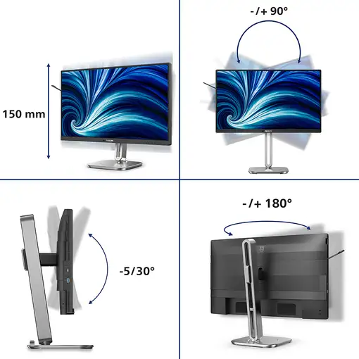 Philips 4000 series 24B2N4200/00 pantalla PC 60,5 cm (23.8'') 1920 x 1080 Pixeles