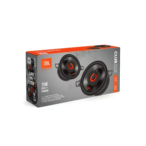JBL Club 322F altavoz audio Rectángulo De 2 vías 75 W 2 pieza(s)