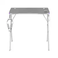 Mars Gaming MGD140RGB, Mesa Ergonómica Gaming RGB, Soporte Auriculares y Bebida, A